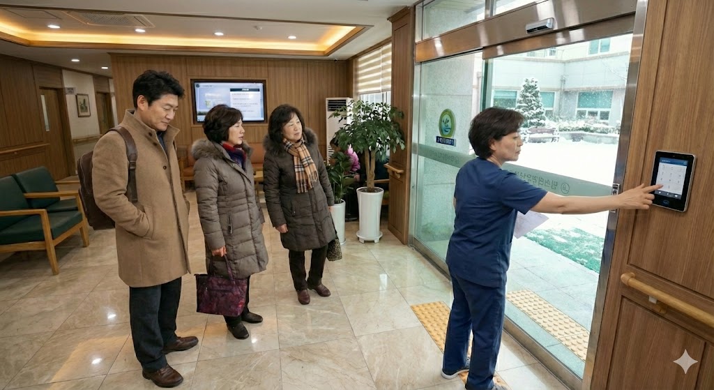 면회객 퇴장 시 직원 반복 대응